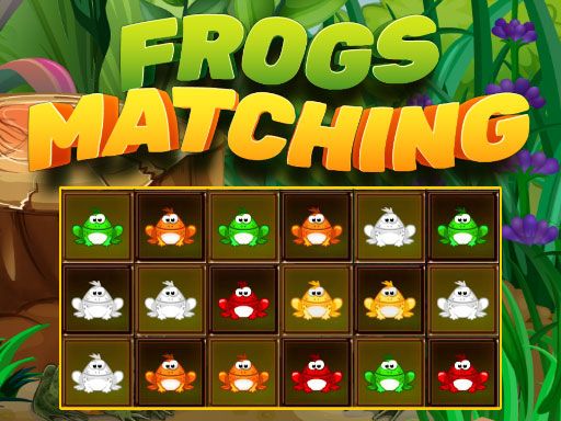 Frogs Matching - browser game screenshot
