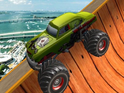 Monster Trucks Sky Stunts - browser game screenshot