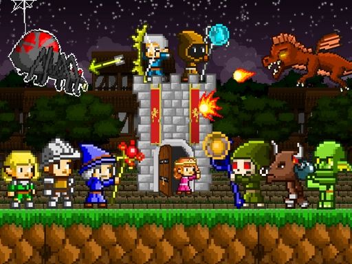 Retro Defenders : Towers War - browser game screenshot