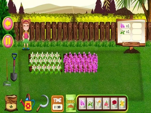 Funny Garden Design - browser game screenshot