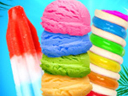 Rainbow Ice Cream And Popsicles - Icy Dessert Make - browser game screenshot
