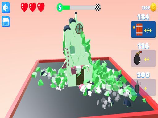 Town Destroy - browser game screenshot