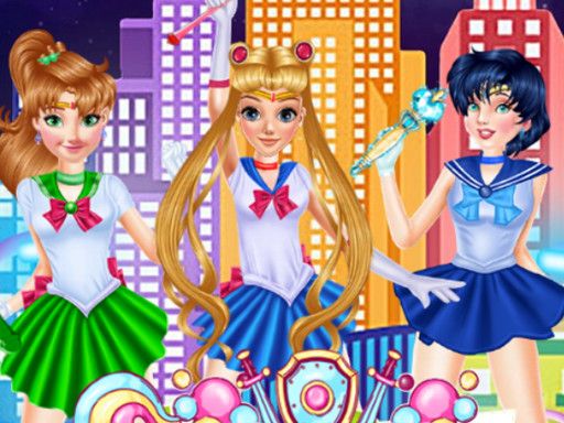 Sailor Moon Cosplay Show - browser game screenshot