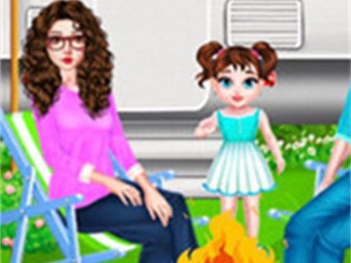 Baby Taylor Family Camping Game - browser game screenshot