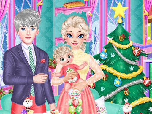 Frozen Family Christmas Preparation - browser game screenshot
