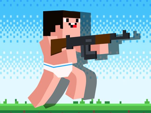 Noob Rush vs Pro Monster - browser game screenshot
