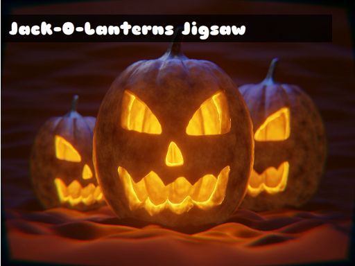 Jack-O-Lanterns Jigsaw - browser game screenshot