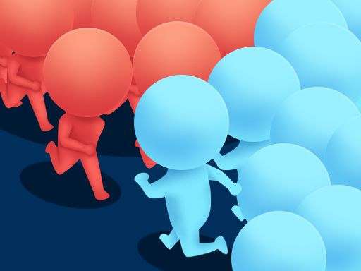 Crowd runner 3D - browser game screenshot