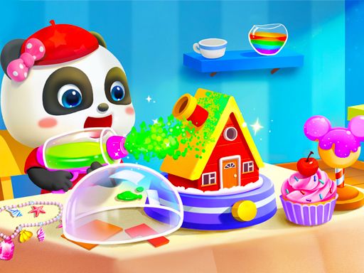 Baby Panda Kids Crafts DIY - browser game screenshot