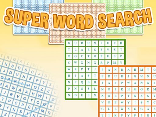 Super Word Search - browser game screenshot