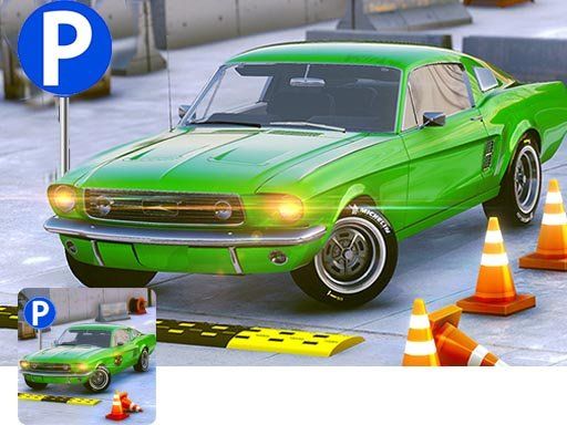 3d car parking - browser game screenshot