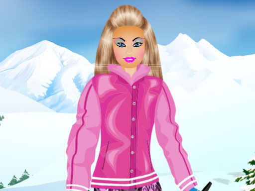 Barbie Snowboard Dress - browser game screenshot