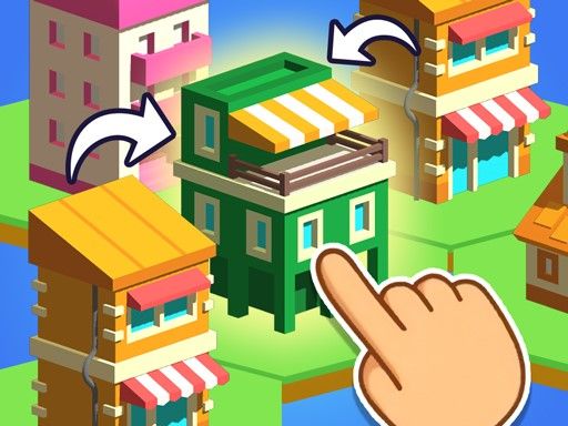 Crafty Town Merge City - browser game screenshot
