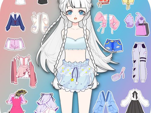 Vlinder Princess Dress up game - browser game screenshot