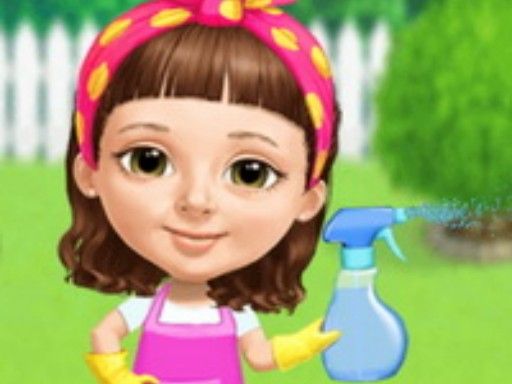 Sweet Baby Girl Cleanup Messy House - browser game screenshot