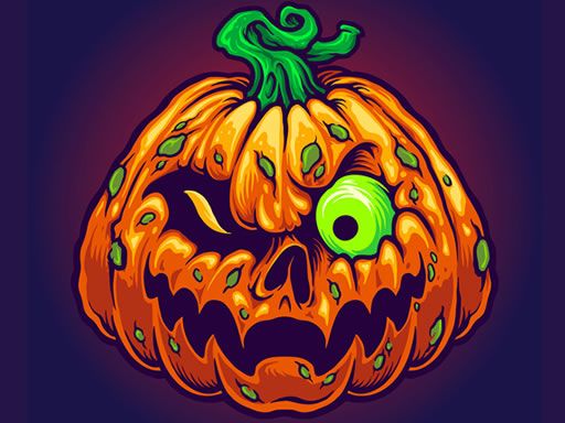 Halloween Monsters Memory - browser game screenshot