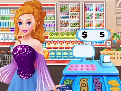 Supermarket Shopping Girls Game - browser game screenshot