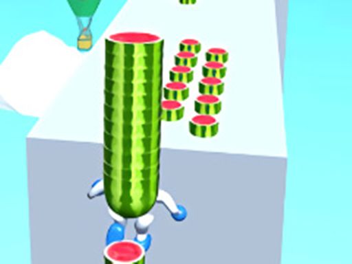 Watermelon Run 3d - browser game screenshot