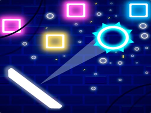 Brick Breaker Neon - browser game screenshot