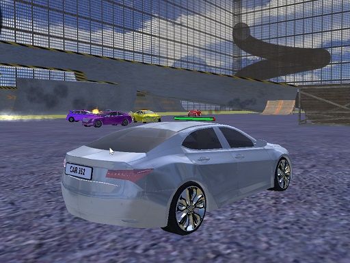 XTREME RACING CAR CRASH 2019 - browser game screenshot