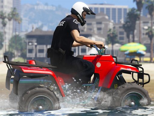 Cartoon ATV Slide - browser game screenshot