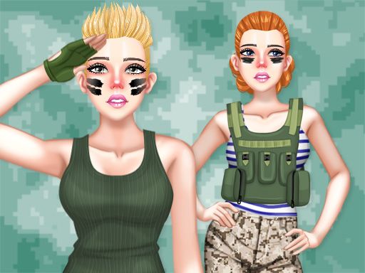 Princess Military Fashion - browser game screenshot