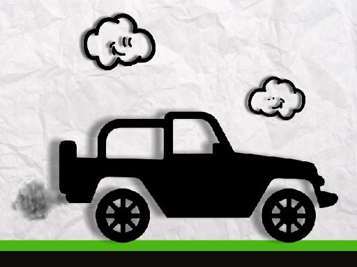 Paper Monster Truck Race - browser game screenshot