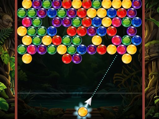 Jungle Bubble Drop - browser game screenshot