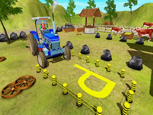 Tractor Parking Simulator  - browser game screenshot