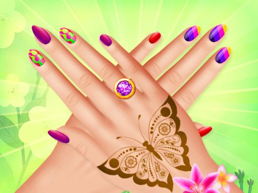Spring Nail-Art - browser game screenshot