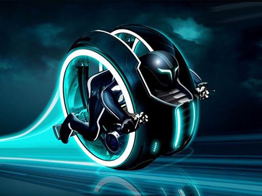 Cyber Tron biker - browser game screenshot