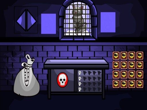 Haunted Cat Escape - browser game screenshot