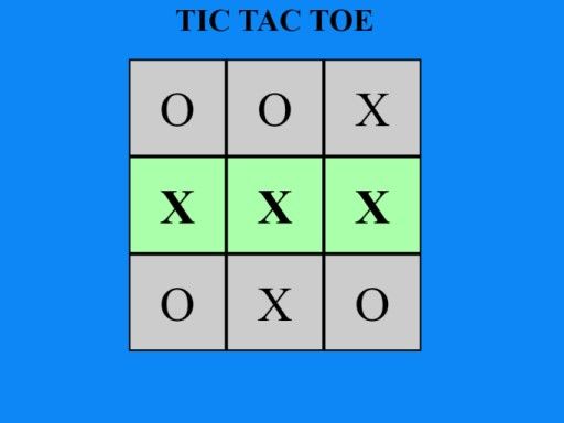 Simple Tic Tac Toe - browser game screenshot