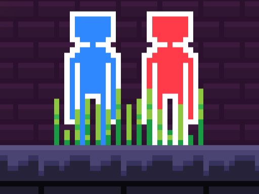 Red Stickman and Blue Stickman - browser game screenshot