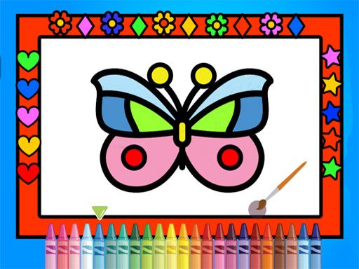 Color and Decorate Butterflies - browser game screenshot