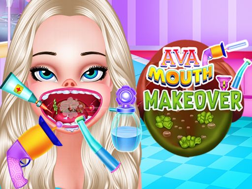 Ava Mouth Makeover - browser game screenshot