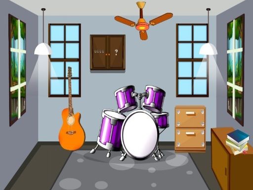 Musician House Escape - browser game screenshot
