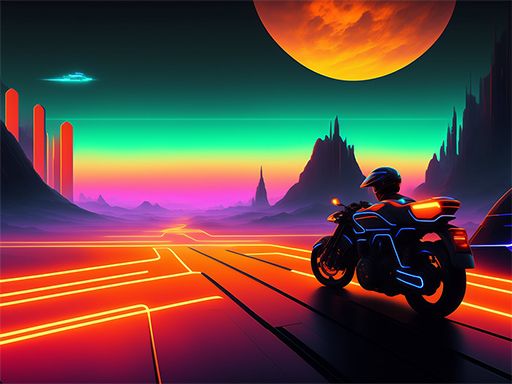 Motor Racing in Space - browser game screenshot