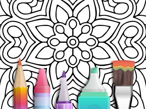 Mandala Coloring Book - Casual - browser game screenshot
