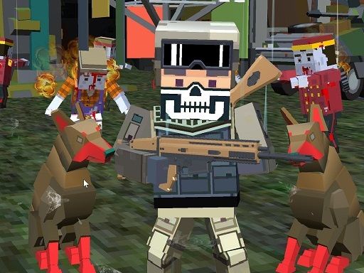 MultiGun Arena 3D Zombie Survival - browser game screenshot