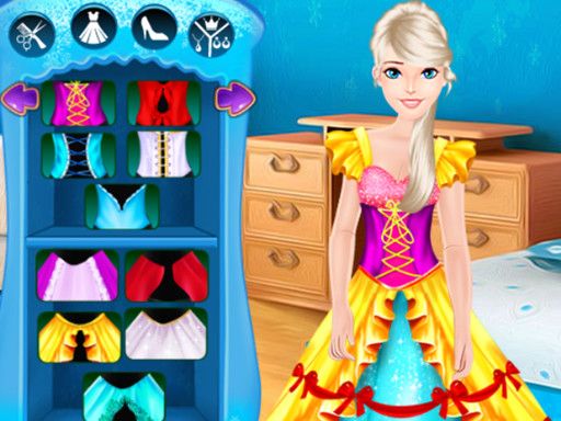 Design A Royal Dress - browser game screenshot