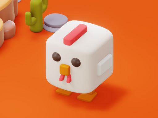 Crossy Chicken - browser game screenshot