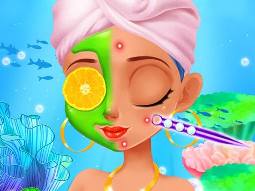 Mermaid Games Princess Makeup - browser game screenshot