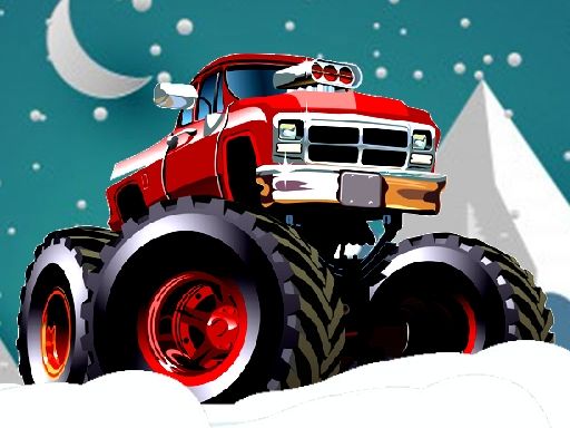 Winter Monster Trucks Race - browser game screenshot