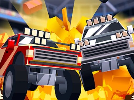 Blocky Driver Cars Demolition - browser game screenshot