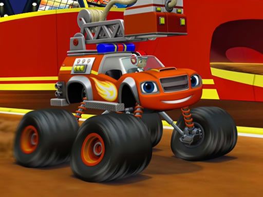 Blaze Monster Truck Jigsaw - browser game screenshot