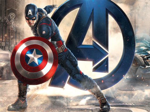 Captain American Jigsaw Puzzle - browser game screenshot