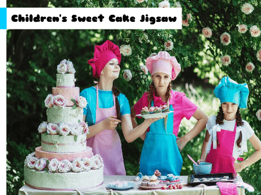 Children's Sweet Cake Jigsaw - browser game screenshot