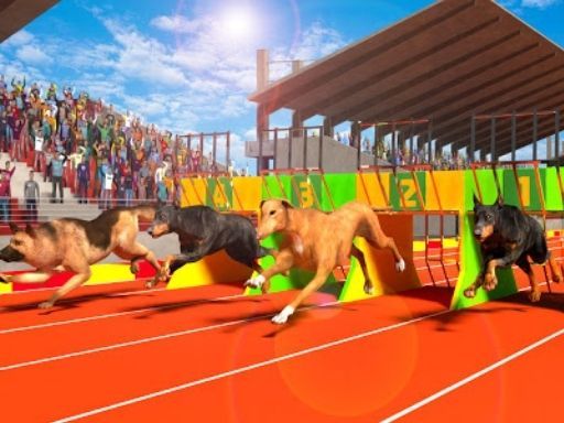 Dog Run 3D - browser game screenshot