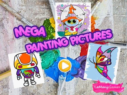 MEGA PAINTING PICTURES - browser game screenshot